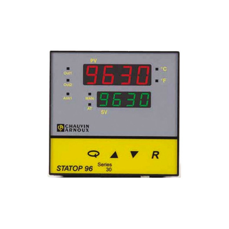 1 pcs - Pyro Controle STATOP 96 PID Temperature Controller, 2 Output, 90 - 260 V ac Supply Voltage
