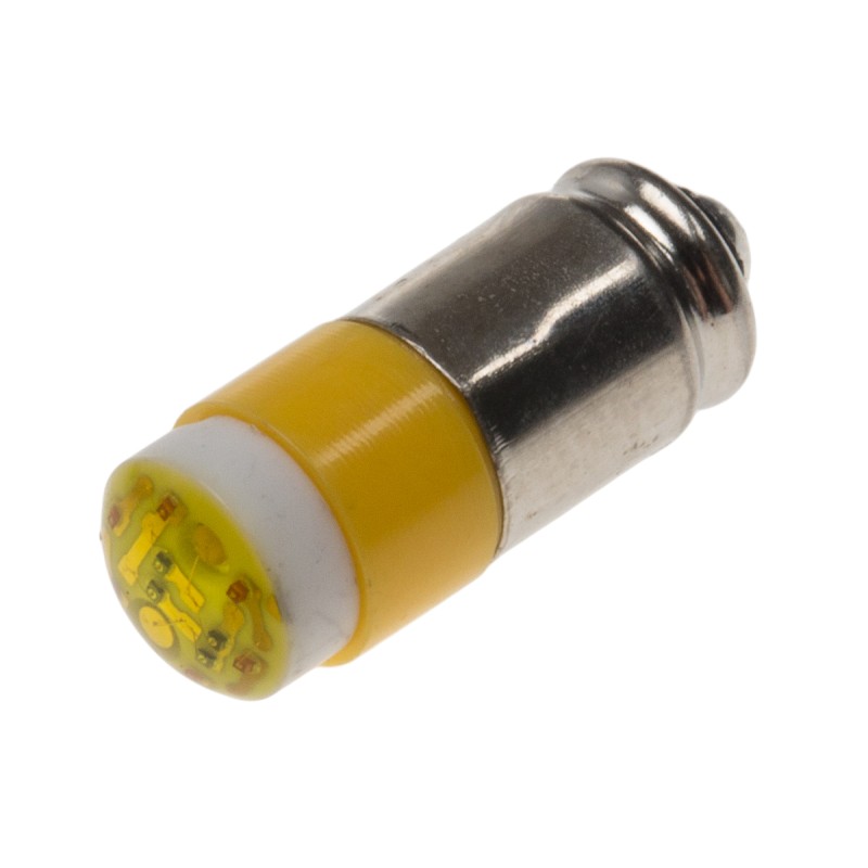 1 pcs - RS PRO Yellow LED Indicator Lamp, 24V ac/dc, Midget Groove Base, 6mm Diameter, 45mcd