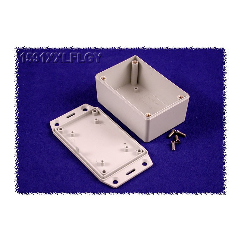 1 pcs - Hammond 1591 Series ABS Enclosure, IP54, Flanged, 86 x 56 x 36mm