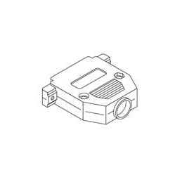 1 pcs : 156-2025-EX - D-Sub Backshells 25C LOCKING PLASTIC