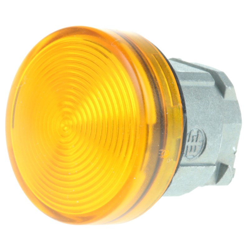 1 pcs - Schneider Electric Orange Pilot Light Head, 22mm Cutout Harmony XB4 Series