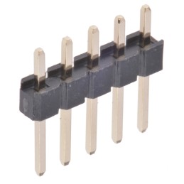 5 pcs - Wurth Elektronik WR-PHD Series Straight Through Hole Pin Header, 5 Contact(s), 2.54mm Pitch, 1 Row(s), Unshrouded