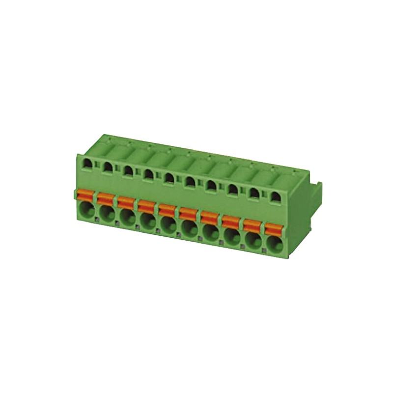 5 pcs - Phoenix Contact 5mm Pitch 2 Way Pluggable Terminal Block, Plug, Cable Mount, Push In Termination