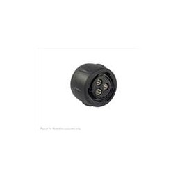 1 pcs : UTS6142G1S - Standard Circular Connector Plastic plug, without backshell, for 3 female contacts, IP68/69K
