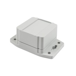 1 pcs - Hammond 1555F Series Polycarbonate Enclosure, IP68, Flanged, 2.56 x 2.56 x 1.67in