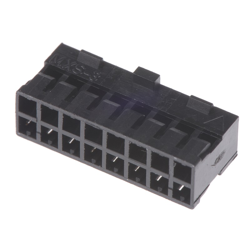 10 pcs - Molex, Milli-Grid Female Connector Housing, 2mm Pitch, 16 Way, 2 Row