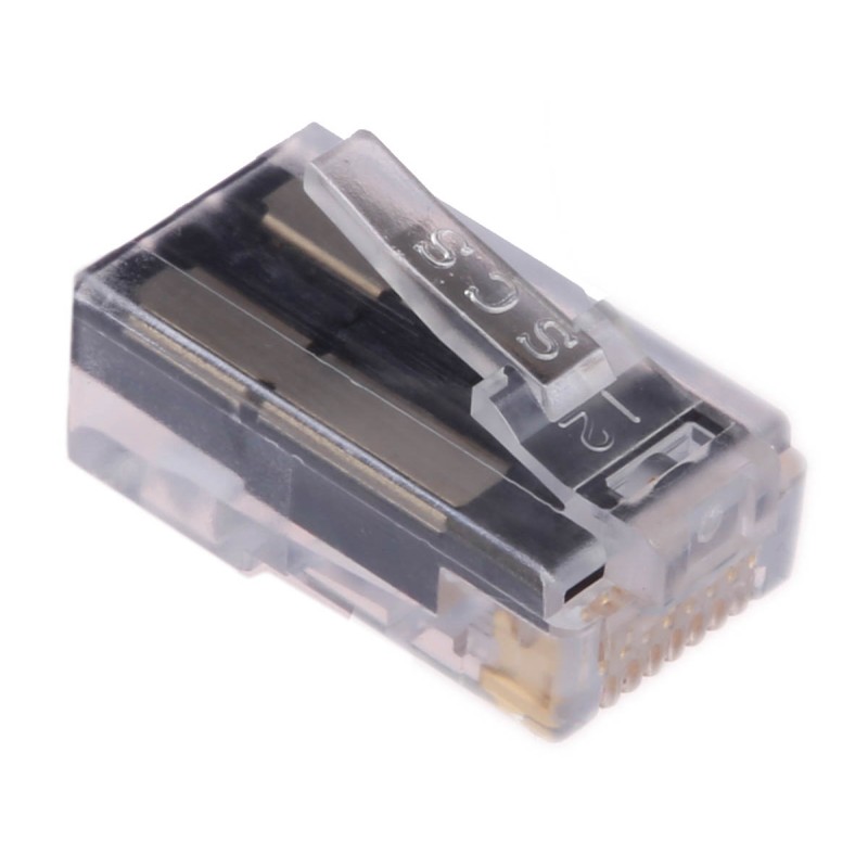 5 pcs - Bel-Stewart Male RJ45 Connector, Cable Mount, Cat6, UTP Shield