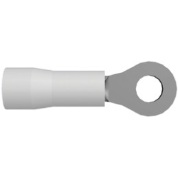 10 pcs - TE Connectivity, PIDG Insulated Ring Terminal, M2 Stud Size, 0.2mm² to 0.5mm² Wire Size, Natural