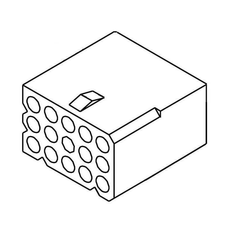 10 pcs - Molex, STANDARD .062' Female Connector Housing, 3.68mm Pitch, 12 Way, 3 Row