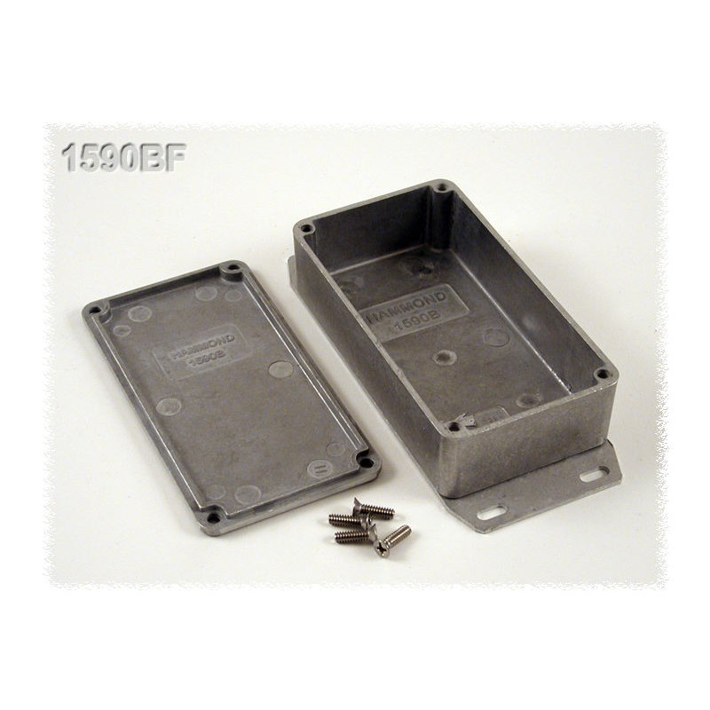 1 pcs - Hammond 1590 Series Die Cast Aluminium Enclosure, IP54, Flanged, 113 x 60 x 31mm