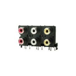 1 pcs : RCJ-61232323 - RCA Phono Connectors RCA Connectors