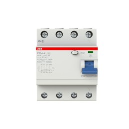 1 pcs - ABB F200 RCCB, 40A, 4 Pole, 300mA, Type A, 230V ac