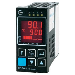 1 pcs - P.M.A KS90 PID Temperature Controller, 48 x 96mm, 2 Output, 90 - 250 V ac Supply Voltage