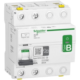 1 pcs - Schneider Electric iID RCCB, 40A, 2 Pole, 30mA, Type B-SI, 230V ac