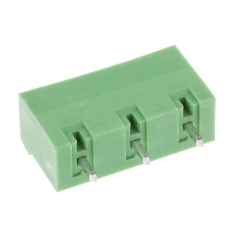 5 pcs - Phoenix Contact 7.62mm Pitch 3 Way Pluggable Terminal Block, Header, Through Hole, Solder Termination