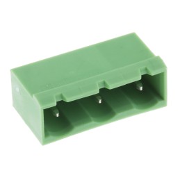 5 pcs - Phoenix Contact 7.62mm Pitch 3 Way Pluggable Terminal Block, Header, Through Hole, Solder Termination