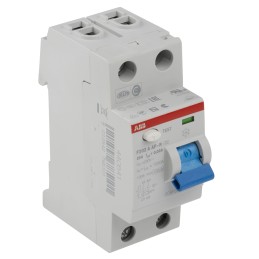 1 pcs - ABB F200 RCCB, 25A, 2 Pole, 30mA, Type A, 230/400V ac