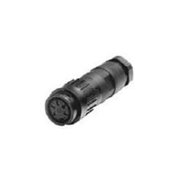 1 pcs : T3528-502 - DIN Connectors FEMALE CABLE CONNECTOR 8 WAY