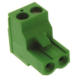 5 pcs - TE Connectivity 5.08mm Pitch 2 Way Pluggable Terminal Block, Plug, Cable Mount, Screw Down Termination