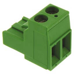 5 pcs - TE Connectivity 5.08mm Pitch 2 Way Pluggable Terminal Block, Plug, Cable Mount, Screw Down Termination
