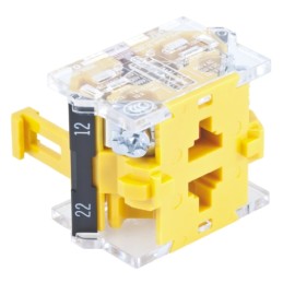 1 pcs - EAO Contact Block for Use with 04 Series, 500V ac, 1NC