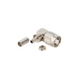 1 pcs : 122140RP - RF Connectors / Coaxial Connectors TNC RA CRMP SOLDR RG 58/U RG58C/U REV PO