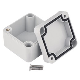 1 pcs - RS PRO Grey ABS Enclosure, IP67, IK09, Grey Lid, 50.95 x 48.9 x 36.15mm