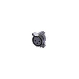1 pcs : NC3FAAH2 - XLR Connectors 3P FEMALE HORIZ PIN 1 & GRD SEPARATE