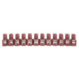 5 pcs - RS PRO Non-Fused Terminal Block, 12-Way, 17.5A, 16 AWG Wire, Screw Termination
