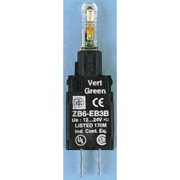 1 pcs - Schneider Electric Harmony XB6 Light Block - Blue, 30 V ac/dc