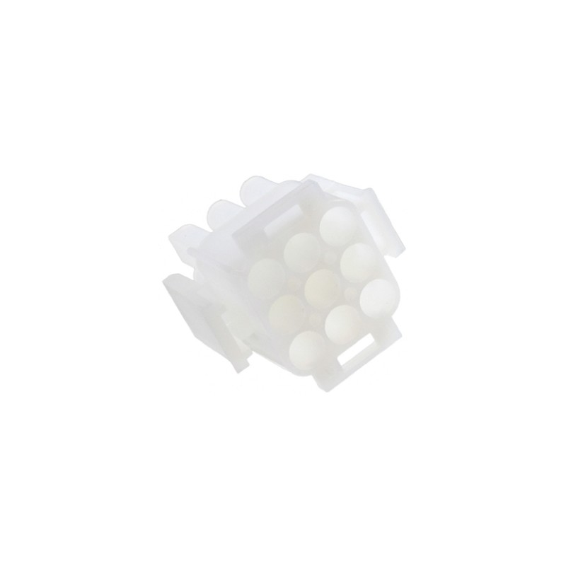 1300 pcs - TE Connectivity, MATE-N-LOK Male Connector Housing, 6.35mm Pitch, 9 Way, 3 Row