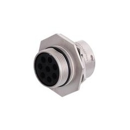 1 pcs : RT07188PNH - Standard Circular Connector 12AWG 8 Pin Jamnut Male