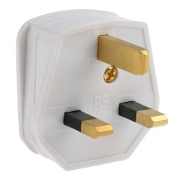 5 pcs - RS PRO UK Mains Plug, 3A, Cable Mount, 250 V