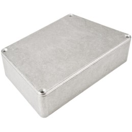 1 pcs - Hammond 1590 Series Natural Die Cast Aluminium Enclosure, IP54, Natural Lid, 151.02 x 95 x 39mm