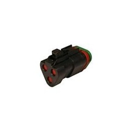1 pcs : DT06-3S-CP01 - Automotive Connectors PLG, 3P, BLK, BLOCKED, SEAL RET