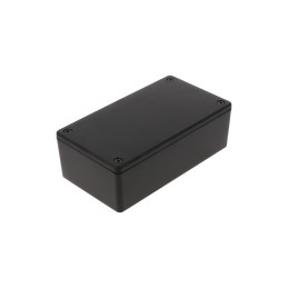 1 pcs - Hammond 1591 Series Black Flame Retardant ABS Enclosure, IP54, Black Lid, 119 x 66 x 36mm