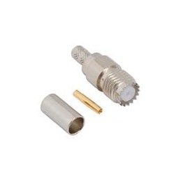1 pcs : 081-183-RFX - RF Connectors / Coaxial Connectors MINI UHF S CRIMP JCK FOR RG-58, 50 OHM