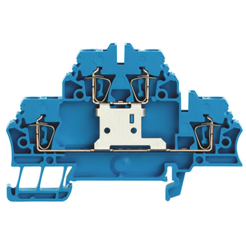 5 pcs - Weidmüller Z Series Blue Feed Through Terminal Block, 2.5mm², Double-Level, Clamp Termination