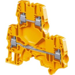 5 pcs - Entrelec ZS4-D2 Series Orange Double Level Terminal Block, 4mm², Double-Level, Screw Termination, ATEX