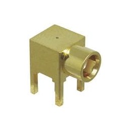 1 pcs : CONMCX002 - RF Connectors / Coaxial Connectors MCX Female Right Angle PCB Mount