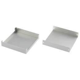 1 pcs - Takachi Electric Industrial MB Series Silver Aluminium Enclosure, Silver Lid, 120 x 120 x 25mm