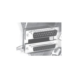 1 pcs : K42X-B25S/S-A4NJ - D-Sub Dualport Connectors 2PORT 25P RECPT/RECP .750 4GB JS