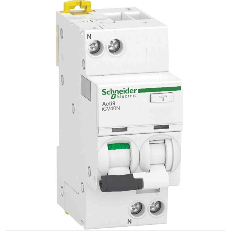 1 pcs - Schneider Electric RCBO, 6A Current Rating, 1P Poles, 30mA Trip Sensitivity, Acti9 Range