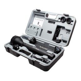 1 pcs - LEDLENSER X21R.2 LED Tactical Torch Black - Rechargeable 5000 lm, 407 mm