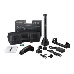 1 pcs - LEDLENSER X21R.2 LED Tactical Torch Black - Rechargeable 5000 lm, 407 mm