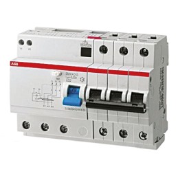 1 pcs - ABB RCBO, 25A Current Rating, 3P Poles, 30mA Trip Sensitivity, System Pro M Compact Range