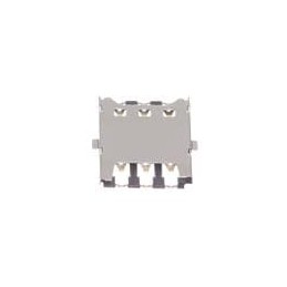 1 pcs : SIM8050-6-0-14-01-A - Memory Card Connectors Nano SIM Push Pull, 6P, SMT, 1.35mm profile, 15u' gold, with Peg, Without s