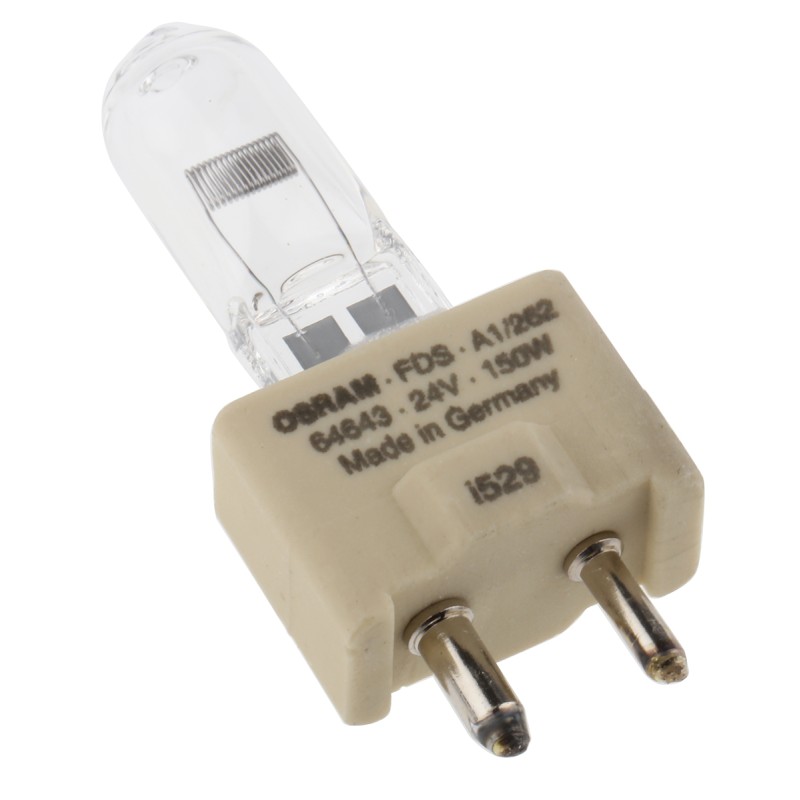 1 pcs - Osram 150 W Halogen Projector Lamp GY9.5, 24 V, 15mm