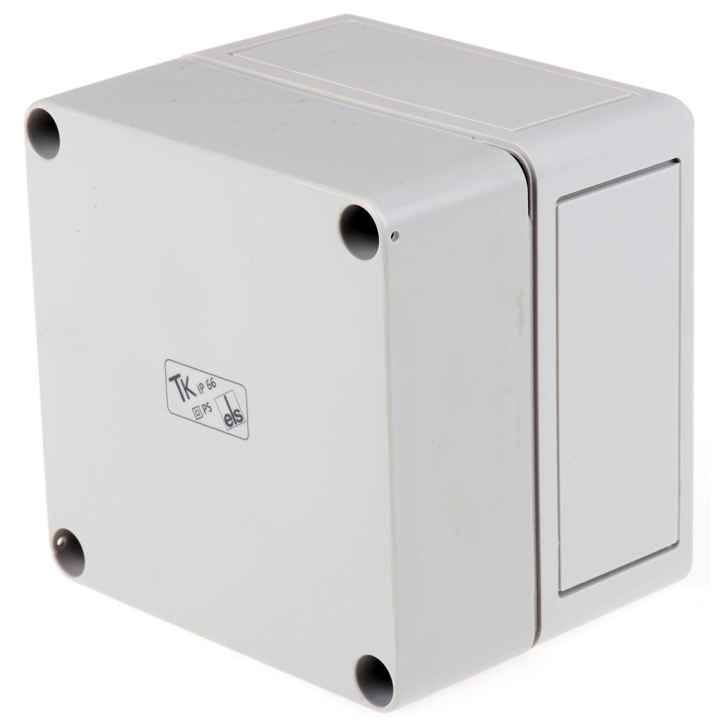 1 pcs - Spelsberg TK PS Series Grey Polystyrene Enclosure, IP66, Grey Lid, 110 x 110 x 90mm