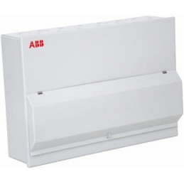 1 pcs - ABB 16 Way Steel Consumer Unit, 100A, IP30 Housemaster